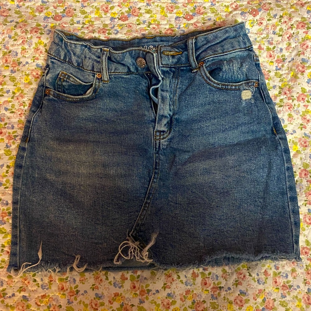 Denim Mini Skirt